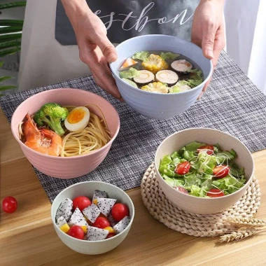 Bộ Tô Bát To Ăn Bún Phở Mì Lúa Mạch Màu Sắc - Dụng Cụ Ăn Dặm An Toàn HomeP 15.600₫ 2