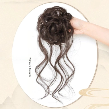 Bộ tóc giả Trung Quốc dây buộc + tua rua 30cm - Kiểu mềm mại tự nhiên, giảm còn 63.000 VND