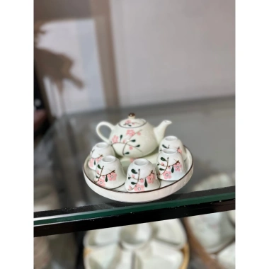 Bộ trà cúng, bát sâm & chung nước cúng Ban Thần Tài - Nổi gốm sứ BT, giảm còn 90.000đ 4