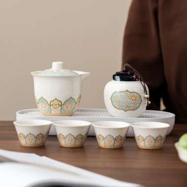Bộ Trà Du Lịch 1 Nồi 3 Cốc - Bát Cốc Nhanh, Di Động, Ngoại Trời, 108.000₫