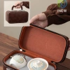 Bộ Trà Du Lịch 1 Nồi 3 Cốc - Bát Cốc Nhanh, Di Động, Ngoại Trời, 108.000₫ 6
