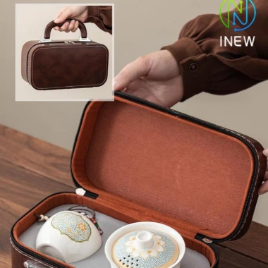 Bộ Trà Du Lịch 1 Nồi 3 Cốc - Bát Cốc Nhanh, Di Động, Ngoại Trời, 108.000₫