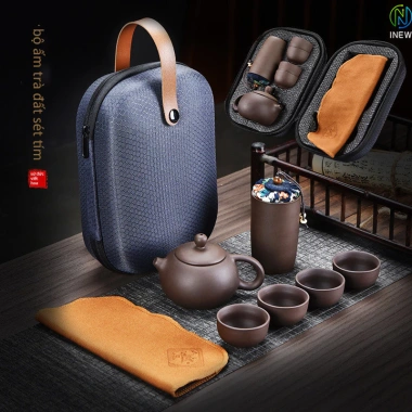 Bộ trà Zisha du lịch cốc nhanh di động ngoài trời - Giá ưu đãi 112.000đ 6