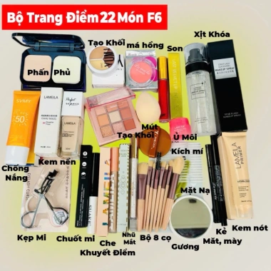 Bộ Trang Điểm 12-22 Món Đầy Đủ, Từ Cơ Bản Đến Nâng Cao - Giảm Giá Đặc Biệt 55k 5 Bộ Trang Điểm 12-22 Món Đầy Đủ, Từ Cơ Bản Đến Nâng Cao - Giảm Giá Đặc Biệt 55k 5