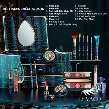 Bộ trang điểm 18 món HIH Quà tặng đầy đủ nội địa giảm giá 280k 3