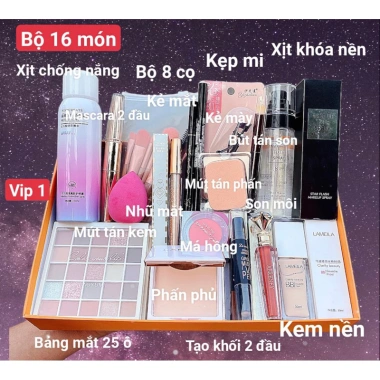 Bộ Trang Điểm 22 Món Được Kiểm Hàng – Makeup Đầy Đủ, Giá Ưu Đãi 70.000₫