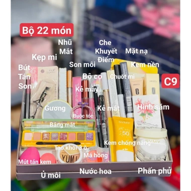 Bộ Trang Điểm 22 Món Được Kiểm Hàng – Makeup Đầy Đủ, Giá Ưu Đãi 70.000₫