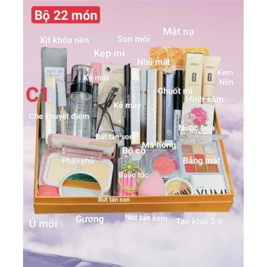 Bộ Trang Điểm 22 Món Được Kiểm Hàng – Makeup Đầy Đủ, Giá Ưu Đãi 70.000₫