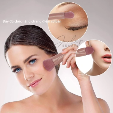 Bộ Trang Điểm 5 Cọ + Gương Mini JULEPBEAUTY Phấn phủ, kem nền, mắt - Giá 37.800đ 3