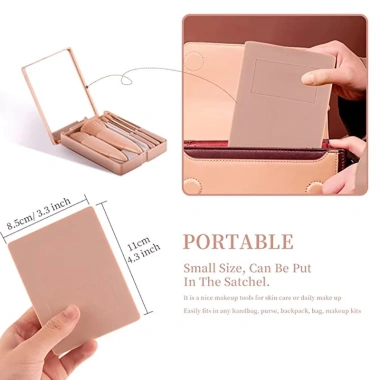 Bộ Trang Điểm 5 Cọ + Gương Mini JULEPBEAUTY Phấn phủ, kem nền, mắt - Giá 37.800đ 5