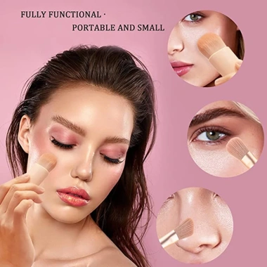 Bộ Trang Điểm 5 Cọ + Gương Mini JULEPBEAUTY Phấn phủ, kem nền, mắt - Giá 37.800đ 6
