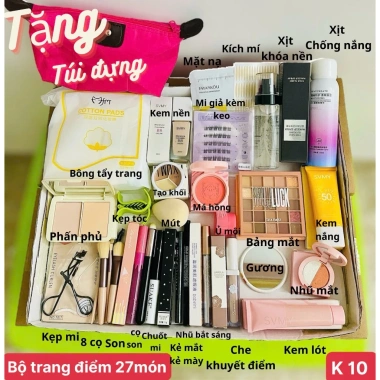Bộ Trang Điểm 9-22 Món Đầy Đủ - Kiểm Hàng, Giá Ưu Đãi 79k, Makeup Tiệc & Cá Nhân 8 Bộ Trang Điểm 9-22 Món Đầy Đủ - Kiểm Hàng, Giá Ưu Đãi 79k, Makeup Tiệc & Cá Nhân 8
