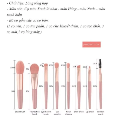 Bộ trang điểm đầy đủ cho người mới - Trọn bộ makeup cá nhân, giảm giá 155.000₫ 9 Bộ trang điểm đầy đủ cho người mới - Trọn bộ makeup cá nhân, giảm giá 155.000₫ 9