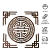 Bộ trang trí ban thờ, phòng thờ gỗ MDF Thái Lan chống ẩm màu nâu óc chó 41cm 80.000đ 4