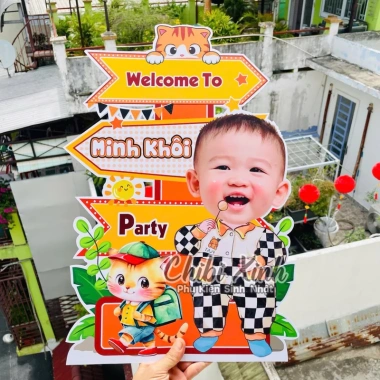 Bộ Trang Trí Sinh Nhật Bé Trai Wellcome Giá Ưu Đãi 69.000 VND Thiết Kế Ngộ Nhãn 2