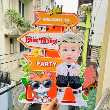 Bộ Trang Trí Sinh Nhật Bé Trai Wellcome Giá Ưu Đãi 69.000 VND Thiết Kế Ngộ Nhãn 6
