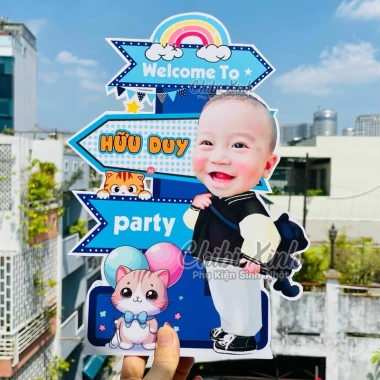 Bộ Trang Trí Sinh Nhật Bé Trai Wellcome Giá Ưu Đãi 69.000 VND Thiết Kế Ngộ Nhãn 7