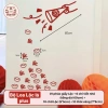 Bộ Trang Trí Tết Loa Lộc Lá, Mèo Thần Tài - Dán Tường, Cửa Kính, Đèn Lồng, Thỏi Vàng, 29.800đ 4