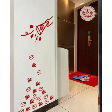 Bộ Trang Trí Tết Loa Lộc Lá, Mèo Thần Tài - Dán Tường, Cửa Kính, Đèn Lồng, Thỏi Vàng, 29.800đ 6 Bộ Trang Trí Tết Loa Lộc Lá, Mèo Thần Tài - Dán Tường, Cửa Kính, Đèn Lồng, Thỏi Vàng, 29.800đ 6