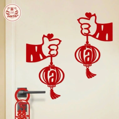 Bộ Trang Trí Tết Loa Lộc Lá, Mèo Thần Tài - Dán Tường, Cửa Kính, Đèn Lồng, Thỏi Vàng, 29.800đ