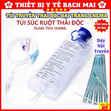 Bộ Túi Thải Độc Đại Tràng MPV 1.200ml Túi Súc Ruột Cà Phê Thụt Tháo 14.000đ