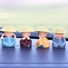 Bộ Tượng Bốn Chú Tiểu Hoà Thượng Tứ Không Ngộ Nghĩnh - Trang Trí Taplo Xe Ô Tô, Quà Tặng Bình An, Giá 60.000đ 6