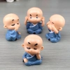 Bộ Tượng Bốn Chú Tiểu Hoà Thượng Tứ Không Ngộ Nghĩnh - Trang Trí Taplo Xe Ô Tô, Quà Tặng Bình An, Giá 60.000đ 7