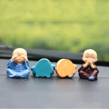 Bộ Tượng Bốn Chú Tiểu Hoà Thượng Tứ Không Ngộ Nghĩnh - Trang Trí Taplo Xe Ô Tô, Quà Tặng Bình An, Giá 60.000đ 9 Bộ Tượng Bốn Chú Tiểu Hoà Thượng Tứ Không Ngộ Nghĩnh - Trang Trí Taplo Xe Ô Tô, Quà Tặng Bình An, Giá 60.000đ 9