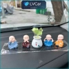 Bộ tượng chú tiểu hòa thượng 4 món - May mắn, bình an, trang trí xe hơi & bàn làm việc - Giá ưu đãi 112.000đ 3