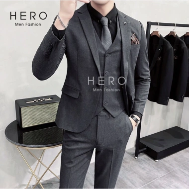 Bộ Vest Nam Mặc Cưới Fom Ôm Đẹp - Suit Hàn Quốc Chất Vải Sịn Giá 718.000 VND 2