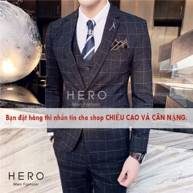 Bộ Vest Nam Mặc Cưới Fom Ôm Đẹp - Suit Hàn Quốc Chất Vải Sịn Giá 718.000 VND 8