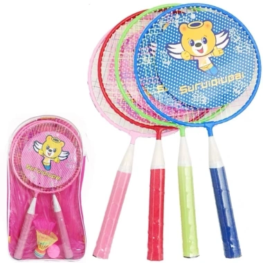 Bộ vợt cầu lông trẻ em 2 vợt + 3 bóng + túi - Đồ chơi thể thao ngoài trời, giảm 20%