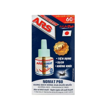 Bộ xông muỗi ARS Nomat P60 Nhật Bản kèm dung dịch, dùng 2 tháng, chỉ 24.496₫