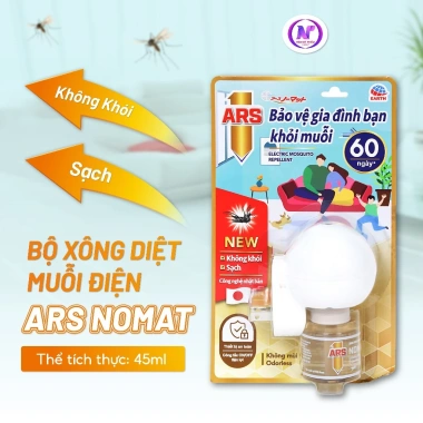 Bộ xông muỗi ARS Nomat P60 Nhật Bản kèm dung dịch, dùng 2 tháng, chỉ 24.496₫ 8 Bộ xông muỗi ARS Nomat P60 Nhật Bản kèm dung dịch, dùng 2 tháng, chỉ 24.496₫ 8