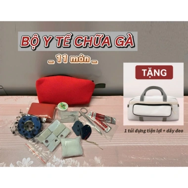 Bộ Y Tế Chữa Gà 11 Món Kèm Túi Xách Tiện Lợi - Giá Ưu Đãi 159.000 VNĐ Bộ Y Tế Chữa Gà 11 Món Kèm Túi Xách Tiện Lợi - Giá Ưu Đãi 159.000 VNĐ