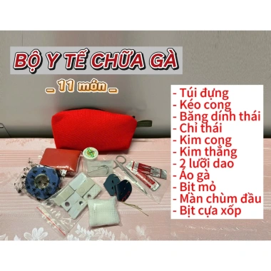 Bộ Y Tế Chữa Gà 11 Món Kèm Túi Xách Tiện Lợi - Giá Ưu Đãi 159.000 VNĐ 2