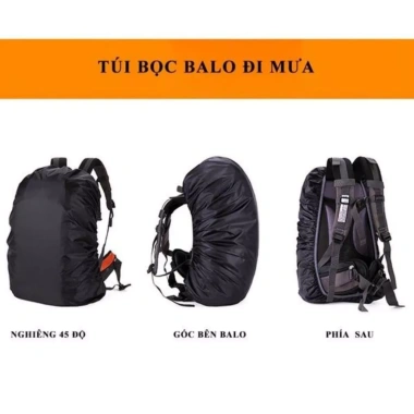 Bọc balo đi mưa 45-55L, logo SWAT, trơn phản quang siêu xịn - Giá ưu đãi 42.750₫