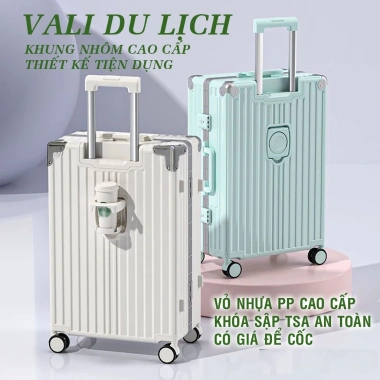 Bọc bảo vệ vali chống bụi, trầy xước 3 size 20-28 inch cho khung nhôm khóa sập - Tặng kèm, chỉ 60.000₫ 5