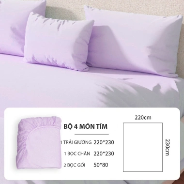 Bọc chăn ga gối và trải giường bo chun cho khách sạn, homestay - Giảm còn 75.000đ 2