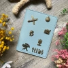 Bọc hộ chiếu xanh lam nhạt khắc tên, charm retro ghép thành tên độc đáo - 109.000₫ 4