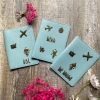 Bọc hộ chiếu xanh lam nhạt khắc tên, charm retro ghép thành tên độc đáo - 109.000₫ 6