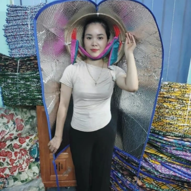 Bọc nón cách nhiệt che nắng làm mát toàn thân màu trắng, phù hợp cho chị em đi làm ngoài trời - 75.000đ