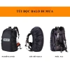 Bọc trùm balo chống nước, chống bụi, vải dày dặn logo SWAT phản quang 35-55L 3
