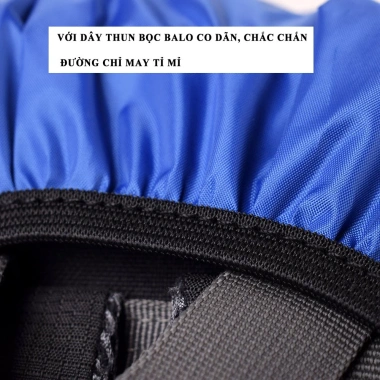 Bọc trùm balo chống nước, chống bụi, vải dày dặn logo SWAT phản quang 35-55L