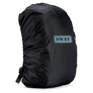 Bọc trùm balo chống nước, chống bụi, vải dày dặn logo SWAT phản quang 35-55L 10 Bọc trùm balo chống nước, chống bụi, vải dày dặn logo SWAT phản quang 35-55L 10