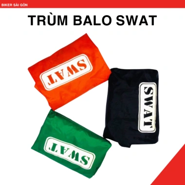 Bọc Trùm Balo Đi Mưa 35-50L SWAT Chống Nước Tuyệt Đối, Phản Quang Siêu Xịn - 52k