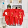 Body Đầy Tháng Thôi Nôi Tết Tài Lộc Dài Tay Liền Thân Màu Đỏ cho Bé Trai & Bé Gái Sơ Sinh - Giá 49.000 VND 6