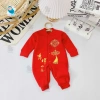 Body Đầy Tháng Thôi Nôi Tết Tài Lộc Dài Tay Liền Thân Màu Đỏ cho Bé Trai & Bé Gái Sơ Sinh - Giá 49.000 VND 7