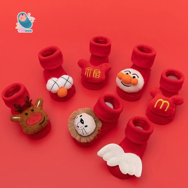 Body Đầy Tháng Thôi Nôi Tết Tài Lộc Dài Tay Liền Thân Màu Đỏ cho Bé Trai & Bé Gái Sơ Sinh - Giá 49.000 VND 8