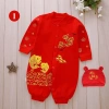 Body Đầy Tháng Thôi Nôi Tết Tài Lộc Dài Tay Liền Thân Màu Đỏ cho Bé Trai & Bé Gái Sơ Sinh - Giá 49.000 VND 10